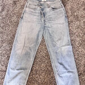 Agolde Light Wash Criss Cross Jeans